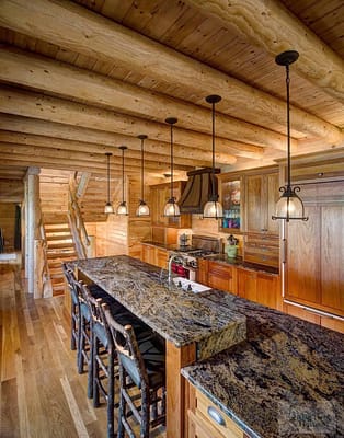 Big Twig Homes luxury log home kitchens