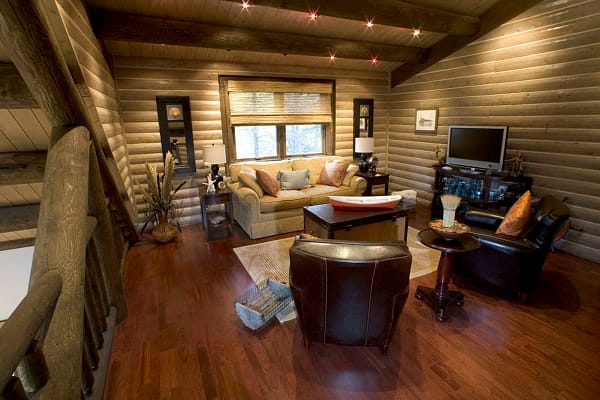 Doug Goodale's log home provided by Extreme Makeover: Home Edition of ABC Television.